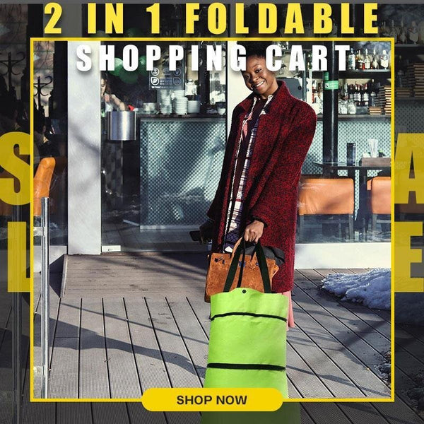 2 In 1 Foldable Waterproof Shopping Cart - TumTum