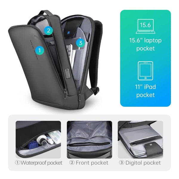 Campus Pro™ - Smartest Backpack For All Professionals & Students - TumTum