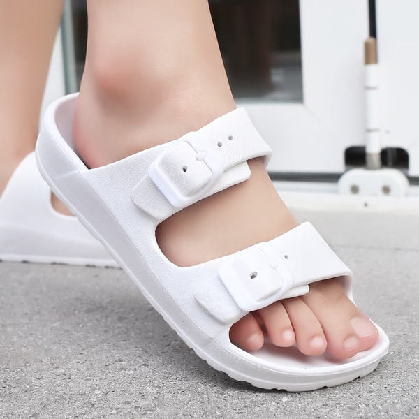 ComfyComfy™ - Women's Comfort Slides Double Buckle Adjustable Sandals - TumTum