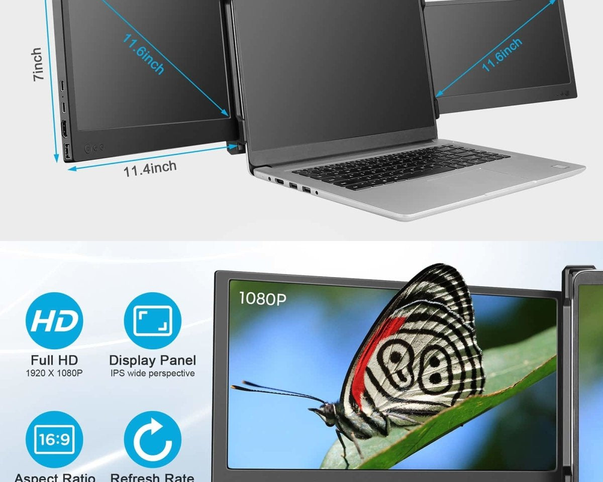 DoubleScreen ™ - Smart Portable Laptop Monitor Extender - TumTum