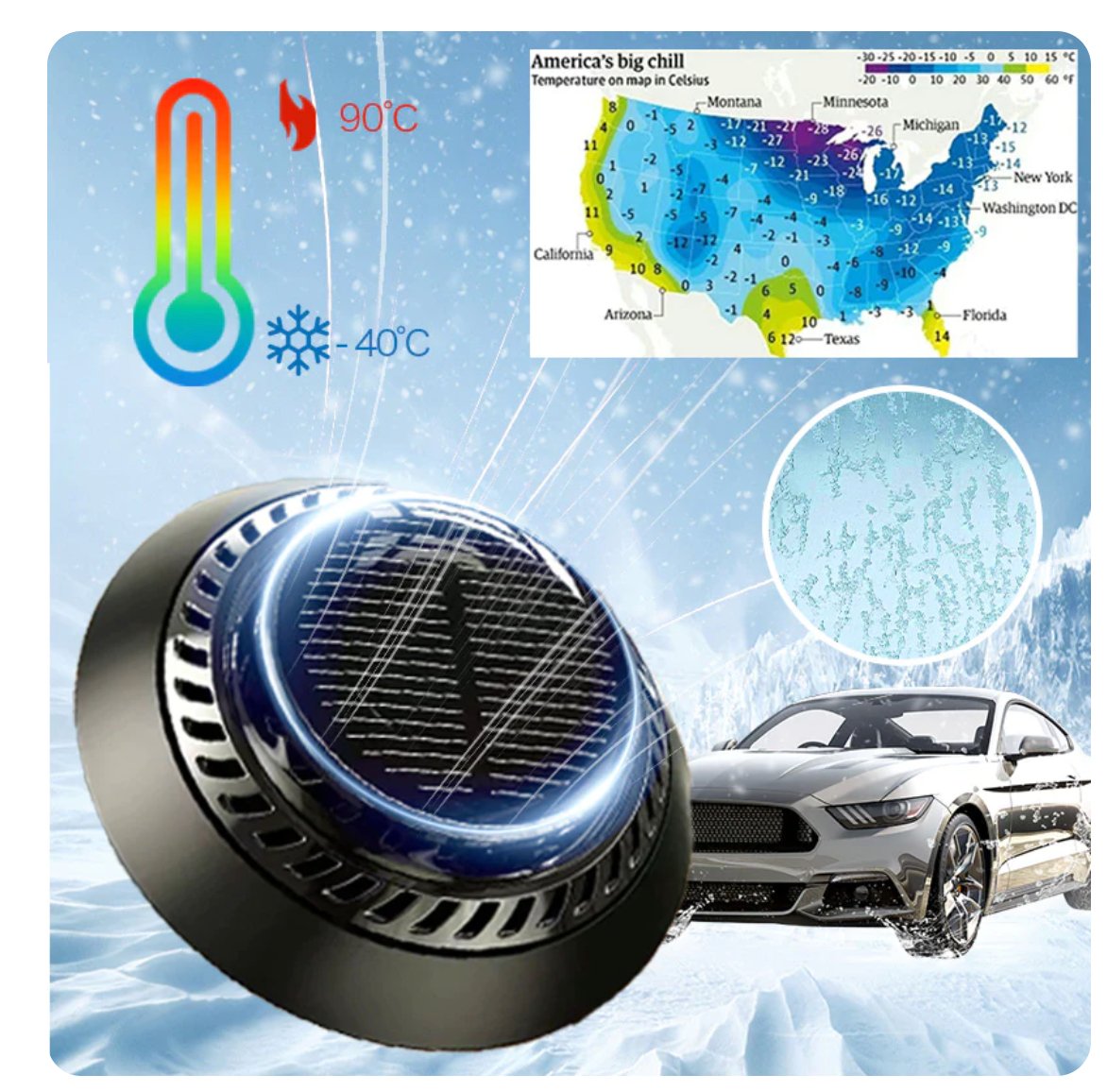 FrostMelt™ - Vehicle Microwave Molecular De-icing Device ⛄🚗 - TumTum