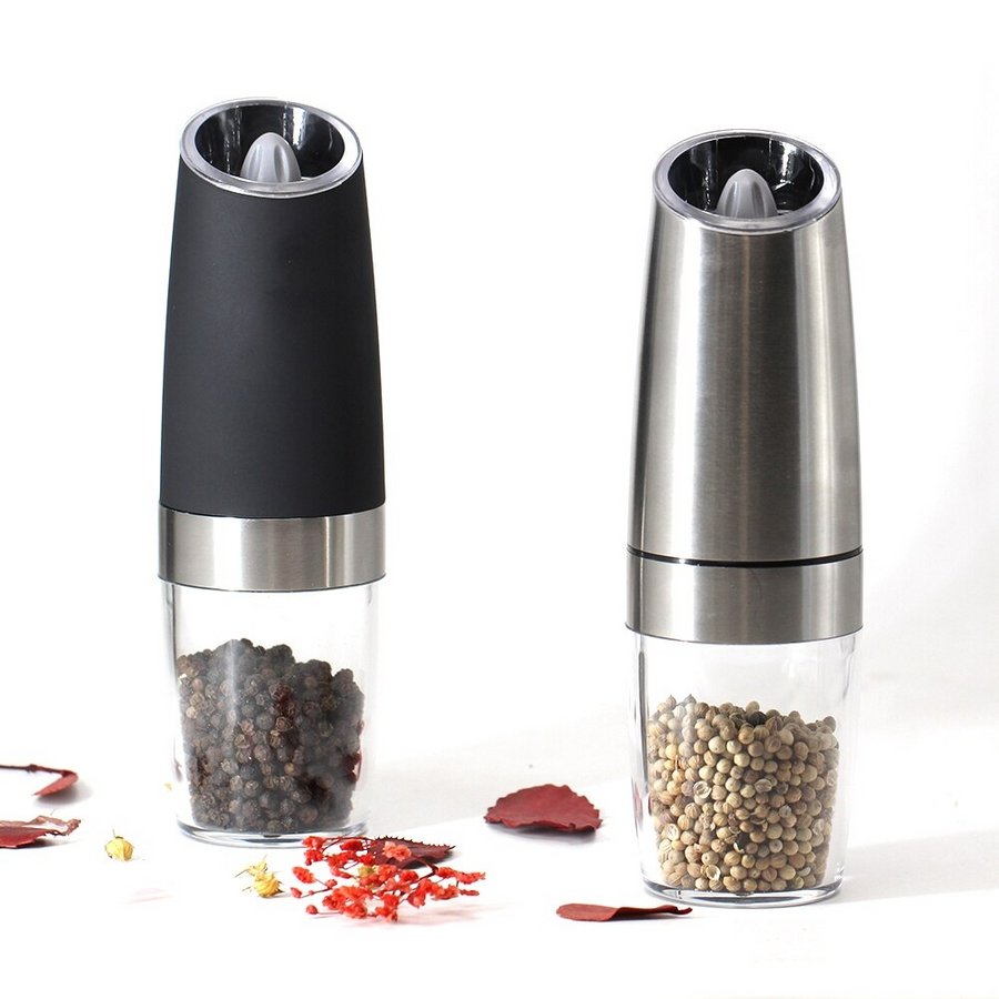 PepperGrinders™ - Stainless Steel Automatic Salt and Pepper Grinder - TumTum